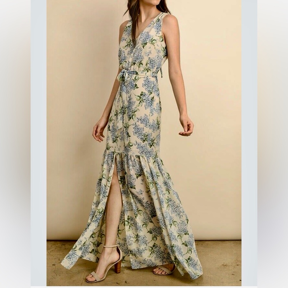 Dress Forum Floral Chiffon Maxi Dress